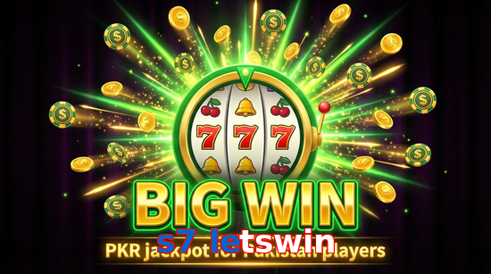 Big win animation on S7 Letswin slot game